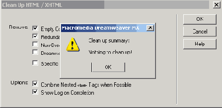   Clean Up HTML / XHTML